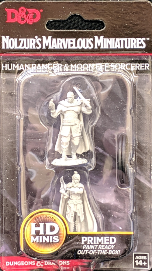 Nolzurs Marvelous Miniatures: Human Ranger & Moon Elf Sorcerer